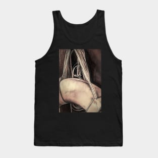 Life Preserver And Rope Detail textured photograph Tank Top